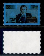 REPUBBLICA - 1995 - 850 Lire Marconi (2173 Varietà) Su Fondo Colorato (azzurro) - Gomma Integra - Non Catalogato - Andere & Zonder Classificatie