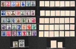 EUROPA - AUSTRIA - 1948/1952 - Costumi Regionali (893/926+978/980) - Serie Completa - 37 Valori - Gomma Integra (380) - Other & Unclassified