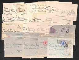 LOTTI E COLLEZIONI - Prigionieri Di Guerra - Lotto Di 27 Buste D'archivio Per Roma Dalla Palestina (8) E Da Bombay (19) - Other & Unclassified