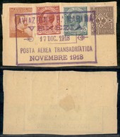 ITALIA - AEROGRAMMI - 1918 (17 Dicembre) - Venezia Posta Aerea Transatlantica - Frammento - Autres & Non Classés