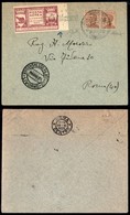 ITALIA - AEROGRAMMI - 1925 (28 Giugno) - Livorno Roma - Longhi 1384 Varietà (vignetta Non Dentellata A Destra) - Sonstige & Ohne Zuordnung