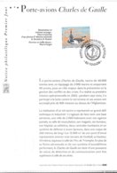 Notice Philatélique Premier Jour, Porte Avions Charles De Gaulle 08 Mai 2003 - Documents Of Postal Services