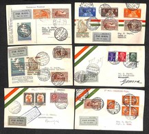 ITALIA - AEROGRAMMI - 1931 - Primi Voli - 6 Aerogrammi Bayer (2 Cartoline) Del Periodo - Tutti Diversi - Ottimo Insieme - Autres & Non Classés