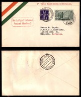 ITALIA - AEROGRAMMI - 1931 (1 Aprile) - Roma Monaco - Longhi 2336 - 10 Volati - Other & Unclassified