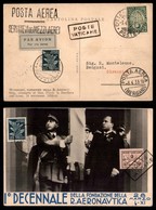 ITALIA - AEROGRAMMI - 1933 (3 Aprile) - Vaticano Roma Bengasi - Longhi 2806 - 12 Volati - Otros & Sin Clasificación