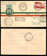 ITALIA - AEROGRAMMI - 1933 (20 Maggio) - Mittelmeerflug - Tripoli (15 Aprile) Roma Zurigo - Longhi 2837 - 10 Volati - Autres & Non Classés