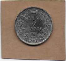 5 Francs Un Belga Nickel 1931 FR Pos . A - 5 Frank & 1 Belga