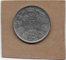 5 Francs Un Belga Nickel 1932 FL  Pos . B - 5 Frank & 1 Belga