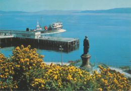 UK DUNOON Ca. 1980, Superb Mint Postcard Statue Of Highland Mary – Overlooking DUNOON Pier And The Firth Of Clyde (Braem - Argyllshire