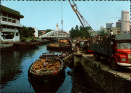 !  Postcard Singapore, Singapur, Boats, Asien - Singapour