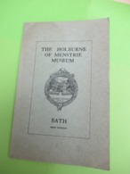 Catalogue/THe Holburne Of Menstrie Museum/ BATH/ English Porcelain/ / 1931  CAT271 - Otros & Sin Clasificación