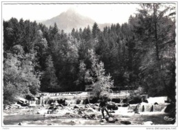 Carte Postale 74. Chevenoz  Pêche à La Truite Dans La Dranse  Trés Beau Plan - Chevenoz