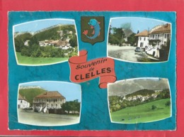 CPSM (abîmée )  Grand  Format - La Vallée Du Trieves -  Souvenir De Clelles    - (Isere) - Alt. 820m - Souvenir - Clelles