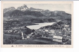 42 - CORPS - Vue Générale Et Le Lac Du Sautet, Au Fond Pic De L'Obiou - Corps