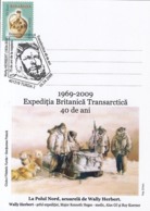 NORTH POLE, BRITISH ARCTIC EXPEDITION, WALLY HERBERT, DOGS, SPECIAL POSTCARD, 2009, ROMANIA - Expediciones árticas