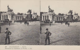 Carte Stéréoscopiques - Allemagne - Berlin - Monument à Guillaume Le Grand - LL N° 20 - Cartoline Stereoscopiche