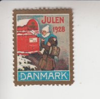 Denemarken Kerstvignet Cat.AFA Julemaerken Norden: Uitgifte Door Danmark Julemaerke Komitéen Jaar 1928 Zonder Gom - Feuilles Complètes Et Multiples