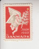 Denemarken Kerstvignet Cat.AFA Julemaerken Norden: Uitgifte Door Danmark Julemaerke Komitéen Jaar 1933 Zonder Gom - Feuilles Complètes Et Multiples