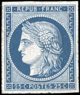 ** N°4, 25c. Bleu. Très Belle Marges. SUP. - 1849-1850 Cérès