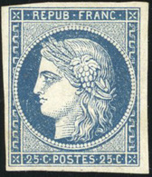 (*) N°4, 25c. Bleu. TB. - 1849-1850 Ceres