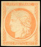 * N°5g, 40c. Orange. Réimpression. TB. - 1849-1850 Cérès