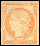 * N°5g, 40c. Orange. Réimpression. TB. - 1849-1850 Ceres