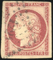 O N°6, 1F. Carmin Clair. Obl. B. - 1849-1850 Cérès