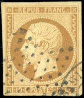 O N°9, 10c. Bistre-jaune. Obl. TB. - 1852 Louis-Napoléon