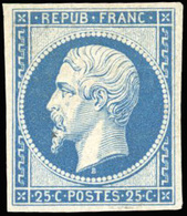 * N°10c, 25c. Bleu. Réimpression. TB. - 1852 Louis-Napoléon