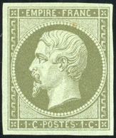 * N°11, 1c. Olive. Infime Trace De Charnière. SUP. - 1853-1860 Napoléon III.