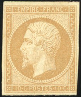 (*) N°13, 10c. Bistre. TB. - 1853-1860 Napoléon III