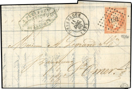 O N°16, 40c. Orange Obl. PC 1152 S/lettre Frappée Du CàD De DUNKERQUE Du 11 Décembre 1860 à Destination De ST-OMER. Timb - 1853-1860 Napoléon III