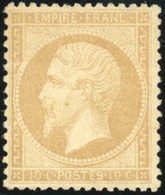 * N°21, 10c. Bistre. TB. - 1862 Napoléon III