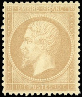 * N°21a, 10c. Bistre-jaune. SUP. - 1862 Napoléon III