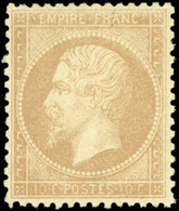 * N°21a, 10c. Bistre-jaune. SUP. - 1862 Napoléon III.