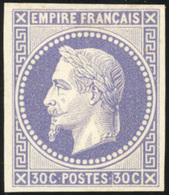 (*) 4 Essais Du 4c. Dont 1 Impression Recto/verso + 3 Essais Du 30c. Tous De Diverses Nuances. TB. - 1863-1870 Napoléon III Lauré