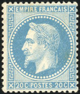 * N°29A, 20c. Bleu. Type I. B. - 1863-1870 Napoléon III Lauré