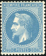 ** N°29B, 20c. Bleu. Bon Centrage. TB. - 1863-1870 Napoléon III Lauré