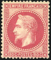 * N°32a, 80c. Rose Carminé. TB. - 1863-1870 Napoléon III Con Laureles