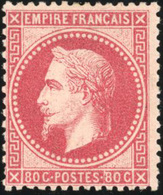 * N°32d, 80c. Rose Vif. Gomme Diminuée Partiellement. - 1863-1870 Napoléon III Lauré