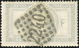 O N°33, 5Fr. De L'Empire. Violet-gris. TB. - 1863-1870 Napoléon III Con Laureles