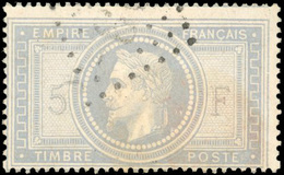 O N°33, 5Fr. De L'Empire. Oblitération Légère. SUP. - 1863-1870 Napoléon III Lauré