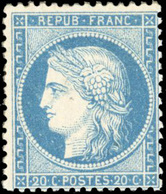 ** N°37, 20c. Bleu. SUP. - 1870 Siège De Paris