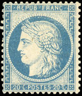* N°37, 20c. Bleu. TB. - 1870 Asedio De Paris