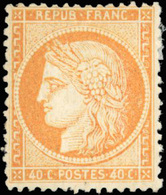 * N°38, 40c. Orange. TB. - 1870 Siège De Paris