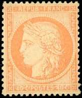 * N°38a, 40c. Jaune-orange. Bon Centrage. TB. - 1870 Siège De Paris