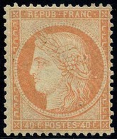 * N°38b, 40c. Orange Terne. Très Frais. - 1870 Siège De Paris