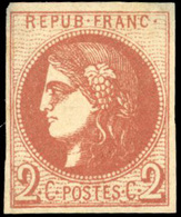 (*) N°40Ba, 2c. Rouge-brique. TB. - 1870 Emisión De Bordeaux