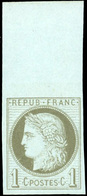 ** N°50c, 1c. Vert-olive. ND. HdeF. SUP. - 1871-1875 Ceres