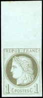 ** N°50c, 1c. Vert-olive. ND. HdeF. SUP. - 1871-1875 Cérès